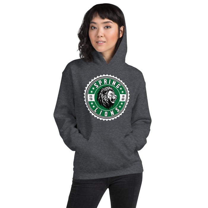 Spring High School Lions Dark Grey Classic Unisex Hoodie 203