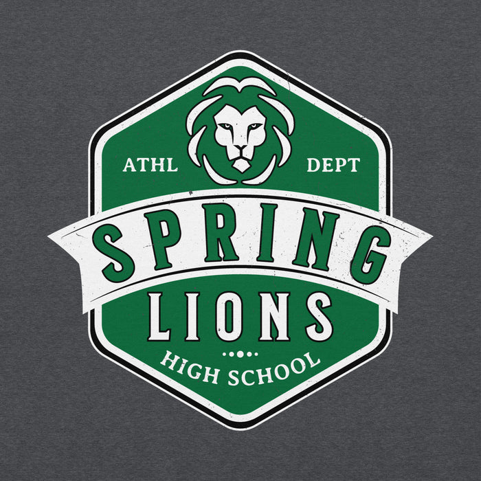 Spring High School Lions Dark Grey Classic Unisex Hoodie 209