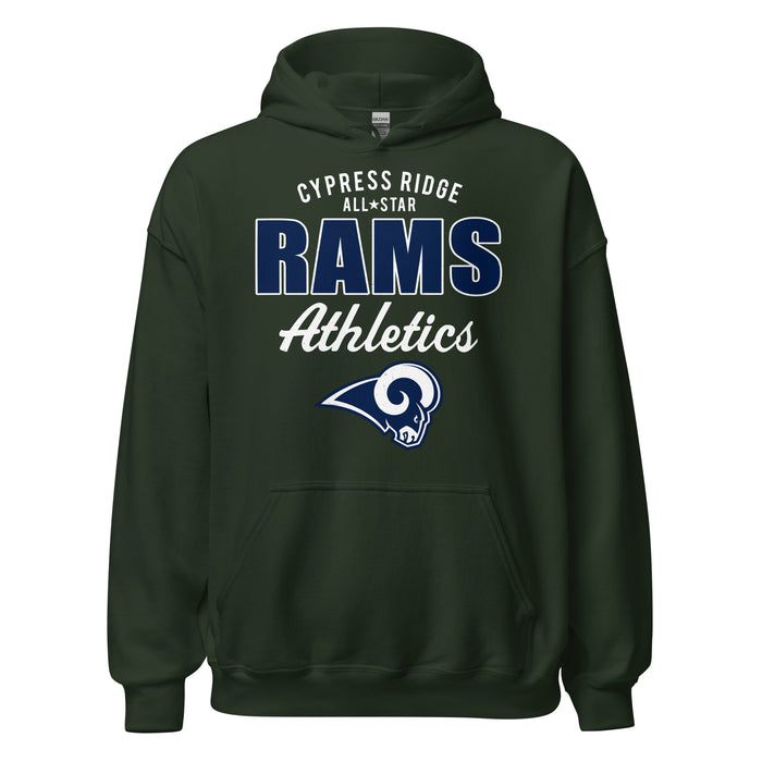 Cypress Ridge High School Rams Forest Green Classic Unisex Hoodie 034