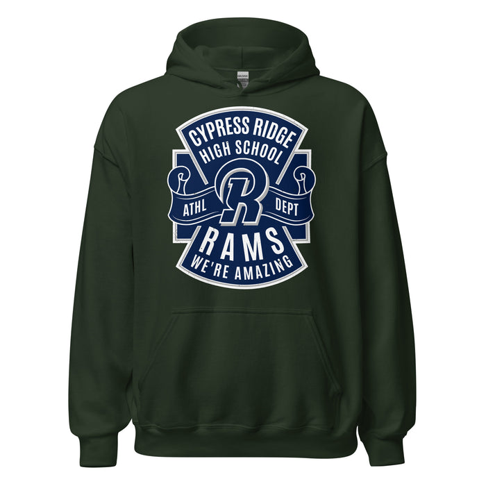 Cypress Ridge High School Rams Forest Green Classic Unisex Hoodie 207