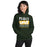 Woman wearing Klein Forest High School Golden Eagles Forest Green Classic Unisex Hoodie 240