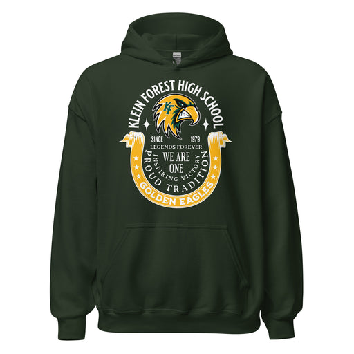 Klein Forest High School Golden Eagles Forest Green Classic Unisex Hoodie 229