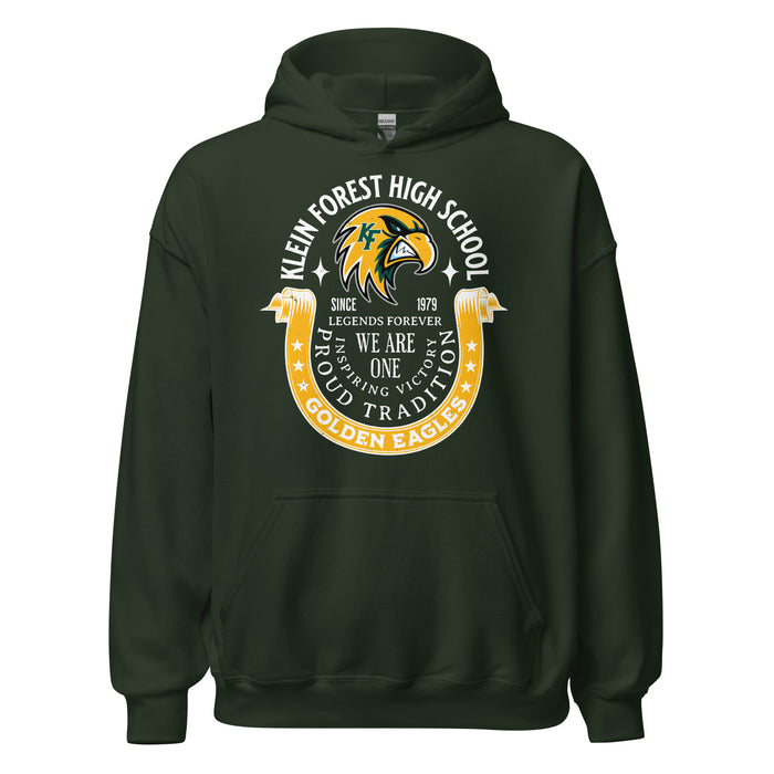 Klein Forest High School Golden Eagles Forest Green Classic Unisex Hoodie 229