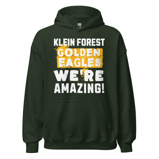 Klein Forest High School Golden Eagles Forest Green Classic Unisex Hoodie 231