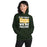 Woman wearing Klein Forest High School Golden Eagles Forest Green Classic Unisex Hoodie 231