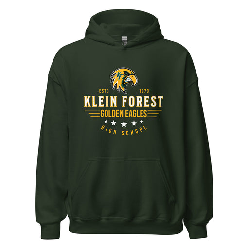 Klein Forest High School Golden Eagles Forest Green Classic Unisex Hoodie 217
