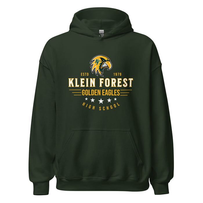 Klein Forest High School Golden Eagles Forest Green Classic Unisex Hoodie 217