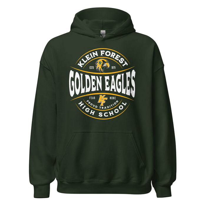 Klein Forest High School Golden Eagles Forest Green Classic Unisex Hoodie 218