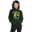 Woman wearing Klein Forest High School Golden Eagles Forest Green Classic Unisex Hoodie 228