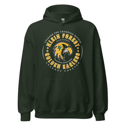 Klein Forest High School Golden Eagles Forest Green Classic Unisex Hoodie 214