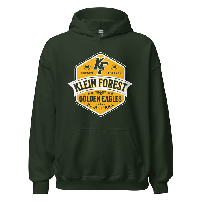 Klein Forest High School Golden Eagles Forest Green Classic Unisex Hoodie 209