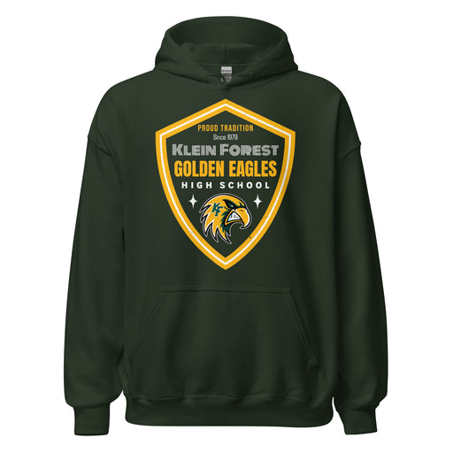 Klein Forest High School Golden Eagles Forest Green Classic Unisex Hoodie 225