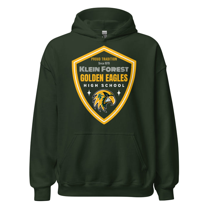 Klein Forest High School Golden Eagles Forest Green Classic Unisex Hoodie 225