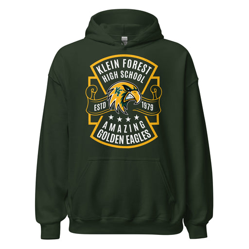 Klein Forest High School Golden Eagles Forest Green Classic Unisex Hoodie 207