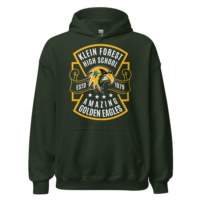 Klein Forest High School Golden Eagles Forest Green Classic Unisex Hoodie 207