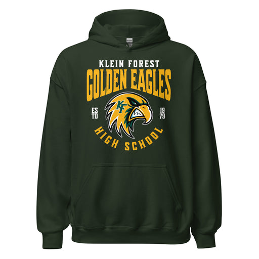 Klein Forest High School Golden Eagles Forest Green Classic Unisex Hoodie 213
