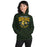 Side view of Klein Forest High School Golden Eagles Forest Green Classic Unisex Hoodie 213