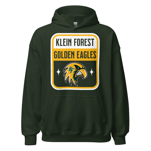 Klein Forest High School Golden Eagles Forest Green Classic Unisex Hoodie 001