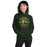 Woman wearing Klein Forest High School Golden Eagles Forest Green Classic Unisex Hoodie 201