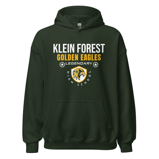 Klein Forest High School Golden Eagles Forest Green Classic Unisex Hoodie 003