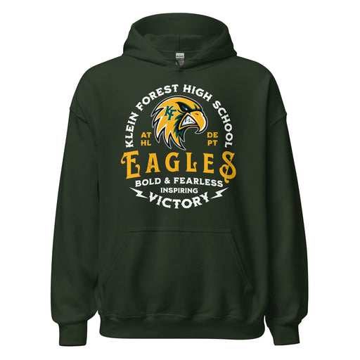 Klein Forest High School Golden Eagles Forest Green Classic Unisex Hoodie 206