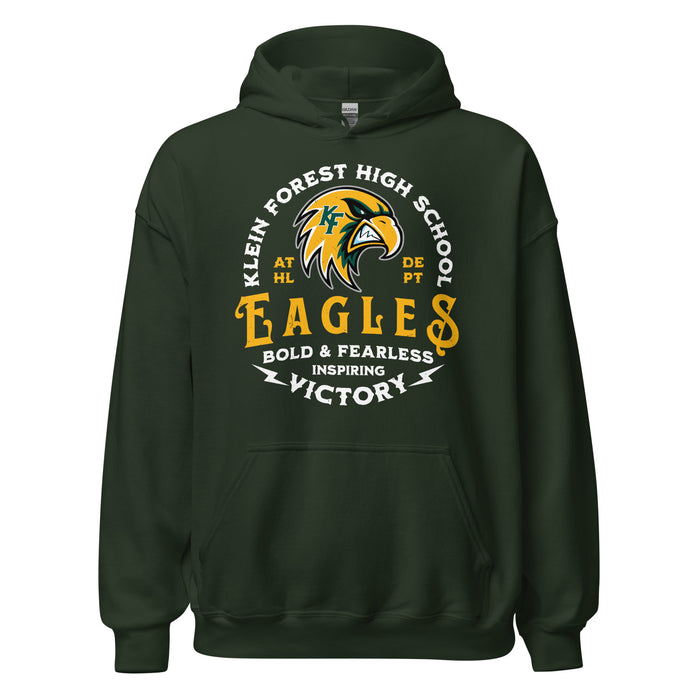 Klein Forest High School Golden Eagles Forest Green Classic Unisex Hoodie 206