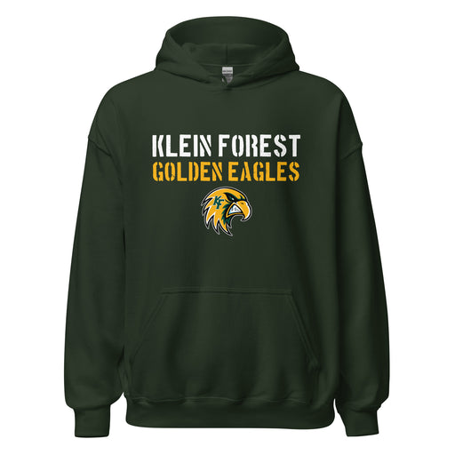 Klein Forest High School Golden Eagles Forest Green Classic Unisex Hoodie 017