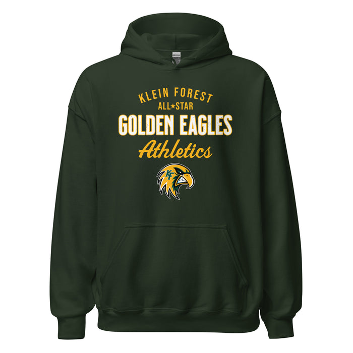 Klein Forest High School Golden Eagles Forest Green Classic Unisex Hoodie 034