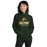 Woman wearing Klein Forest High School Golden Eagles Forest Green Classic Unisex Hoodie 202