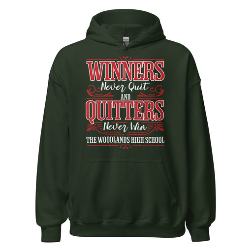 The Woodlands High School Highlanders Forest Green Classic Unisex Hoodie 237