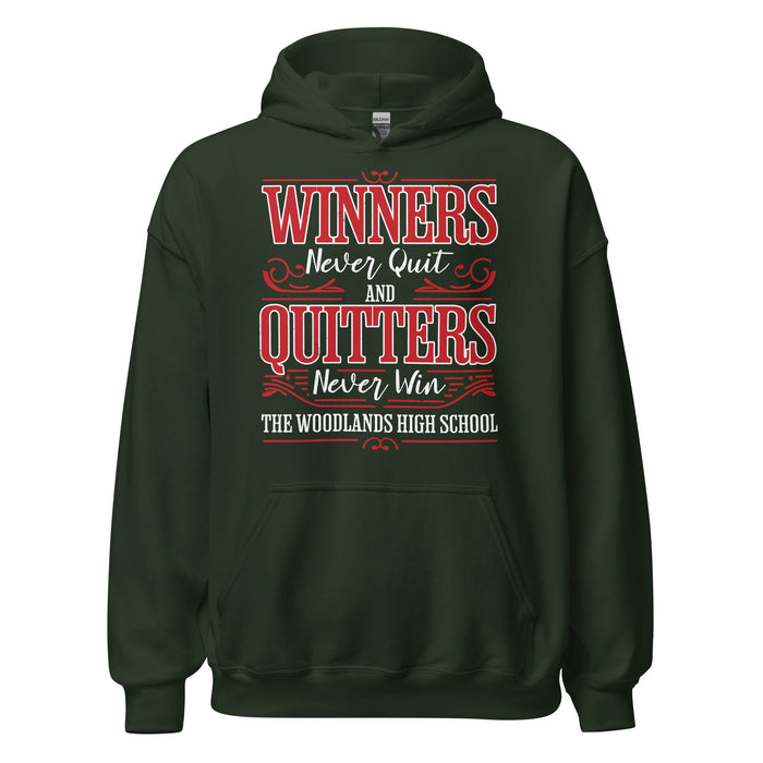 The Woodlands High School Highlanders Forest Green Classic Unisex Hoodie 237
