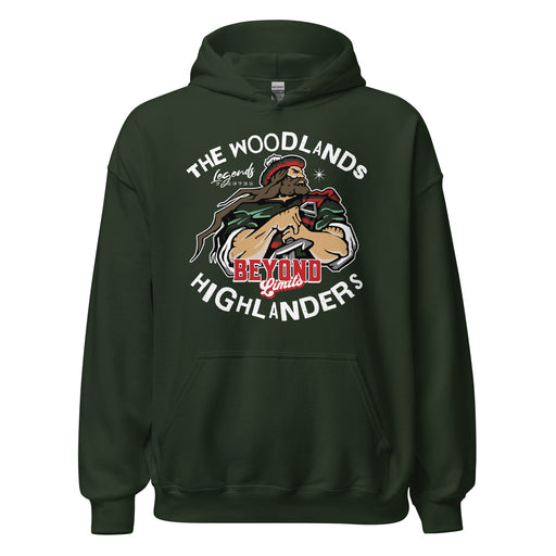 The Woodlands High School Highlanders Forest Green Classic Unisex Hoodie 228