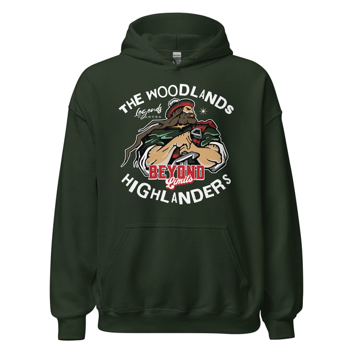 The Woodlands High School Highlanders Forest Green Classic Unisex Hoodie 228