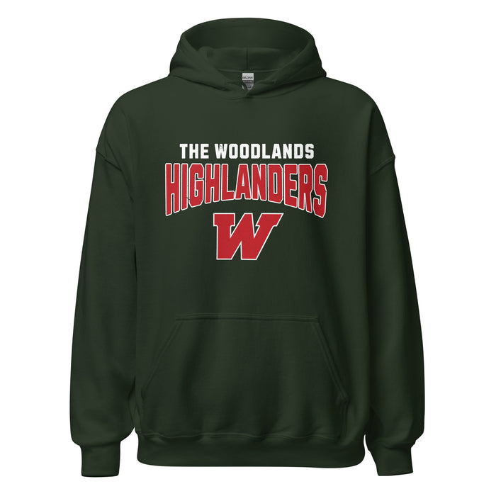 The Woodlands High School Highlanders Forest Green Classic Unisex Hoodie 234