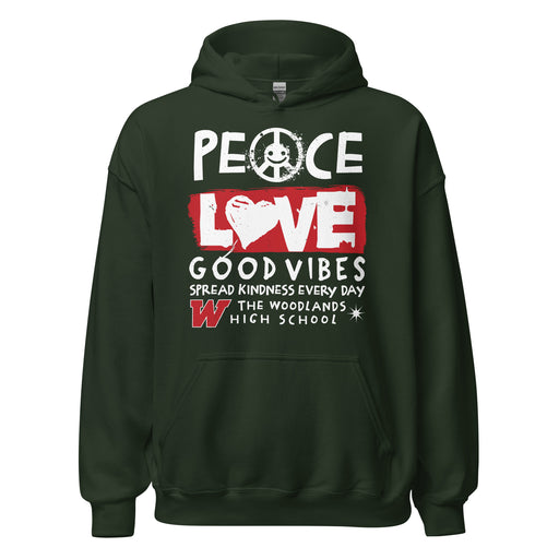 The Woodlands High School Highlanders Forest Green Classic Unisex Hoodie 240
