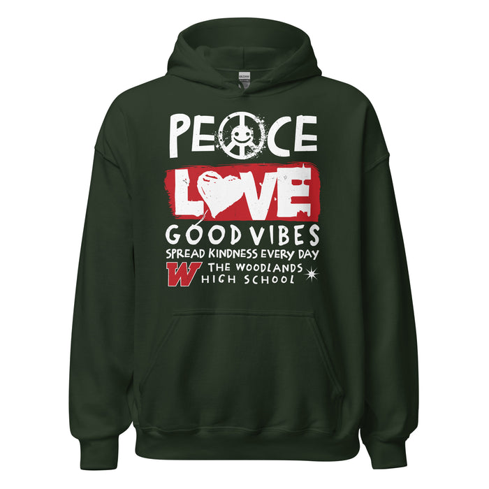 The Woodlands High School Highlanders Forest Green Classic Unisex Hoodie 240