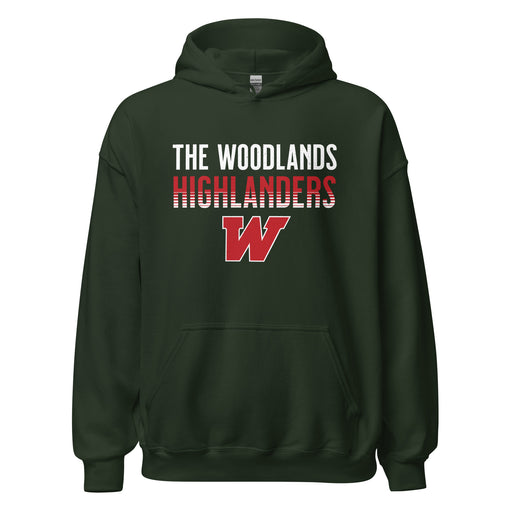 The Woodlands High School Highlanders Forest Green Classic Unisex Hoodie 024