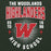 Close-up view of The Woodlands High School Highlanders Forest Green Classic Unisex Hoodie 204