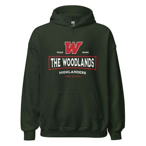 The Woodlands High School Highlanders Forest Green Classic Unisex Hoodie 202