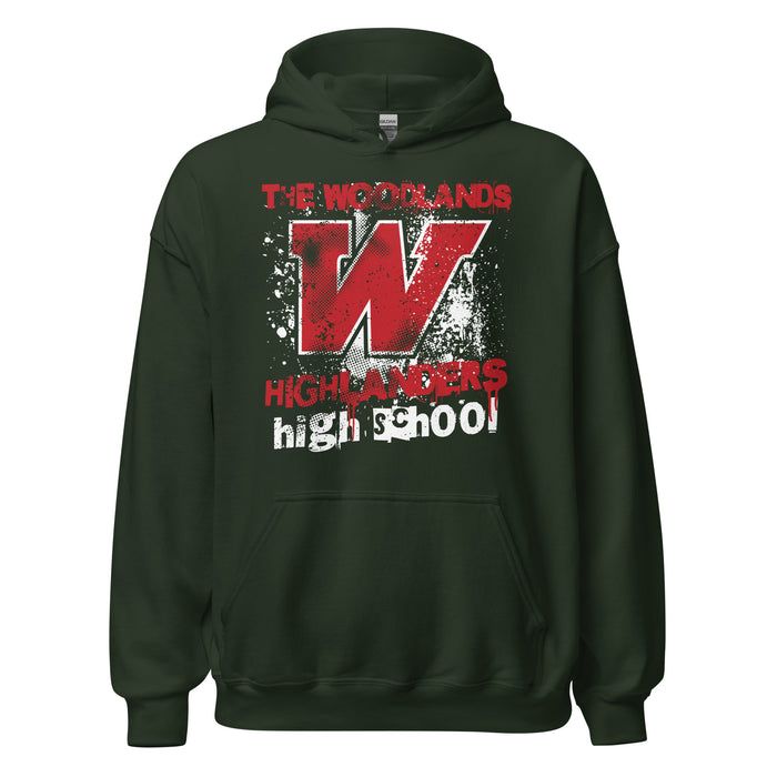 The Woodlands High School Highlanders Forest Green Classic Unisex Hoodie 205