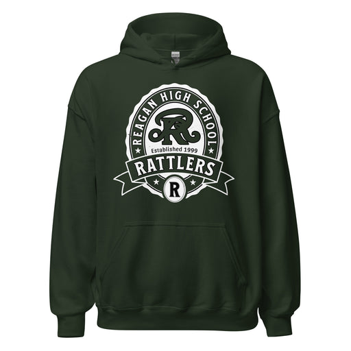 Reagan High School Rattlers Forest Green Classic Unisex Hoodie 212