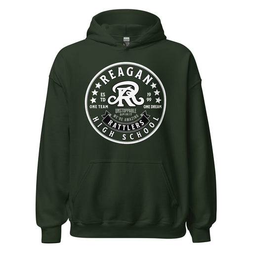 Reagan High School Rattlers Forest Green Classic Unisex Hoodie 215