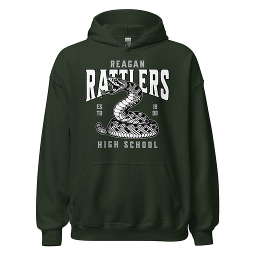 Reagan High School Rattlers Forest Green Classic Unisex Hoodie 213