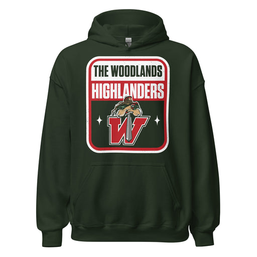 The Woodlands High School Highlanders Forest Green Classic Unisex Hoodie 001