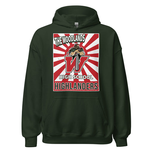 The Woodlands High School Highlanders Forest Green Classic Unisex Hoodie 226