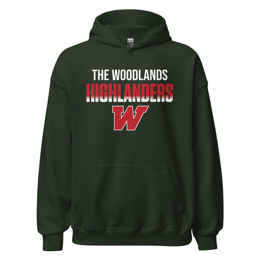 The Woodlands High School Highlanders Forest Green Classic Unisex Hoodie 024
