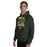 Man wearing Klein Forest High School Golden Eagles Forest Green Classic Unisex Hoodie 232
