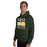 Man wearing Klein Forest High School Golden Eagles Forest Green Classic Unisex Hoodie 240