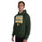 Man wearing Klein Forest High School Golden Eagles Forest Green Classic Unisex Hoodie 238