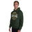 Man wearing Klein Forest High School Golden Eagles Forest Green Classic Unisex Hoodie 218